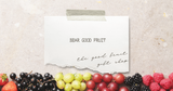 Bear Good Fruit