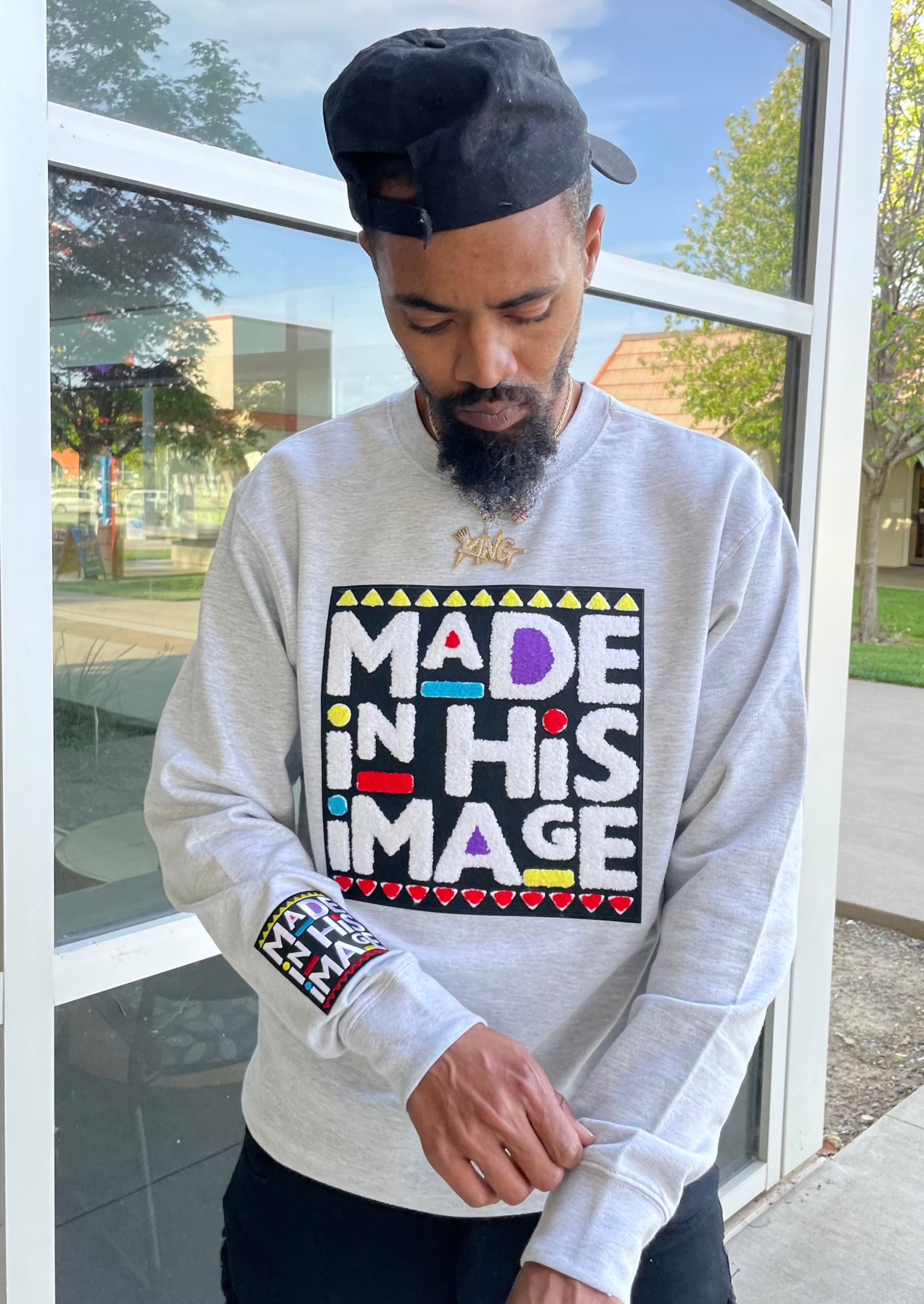 Made In His Image Crewneck (Gray)