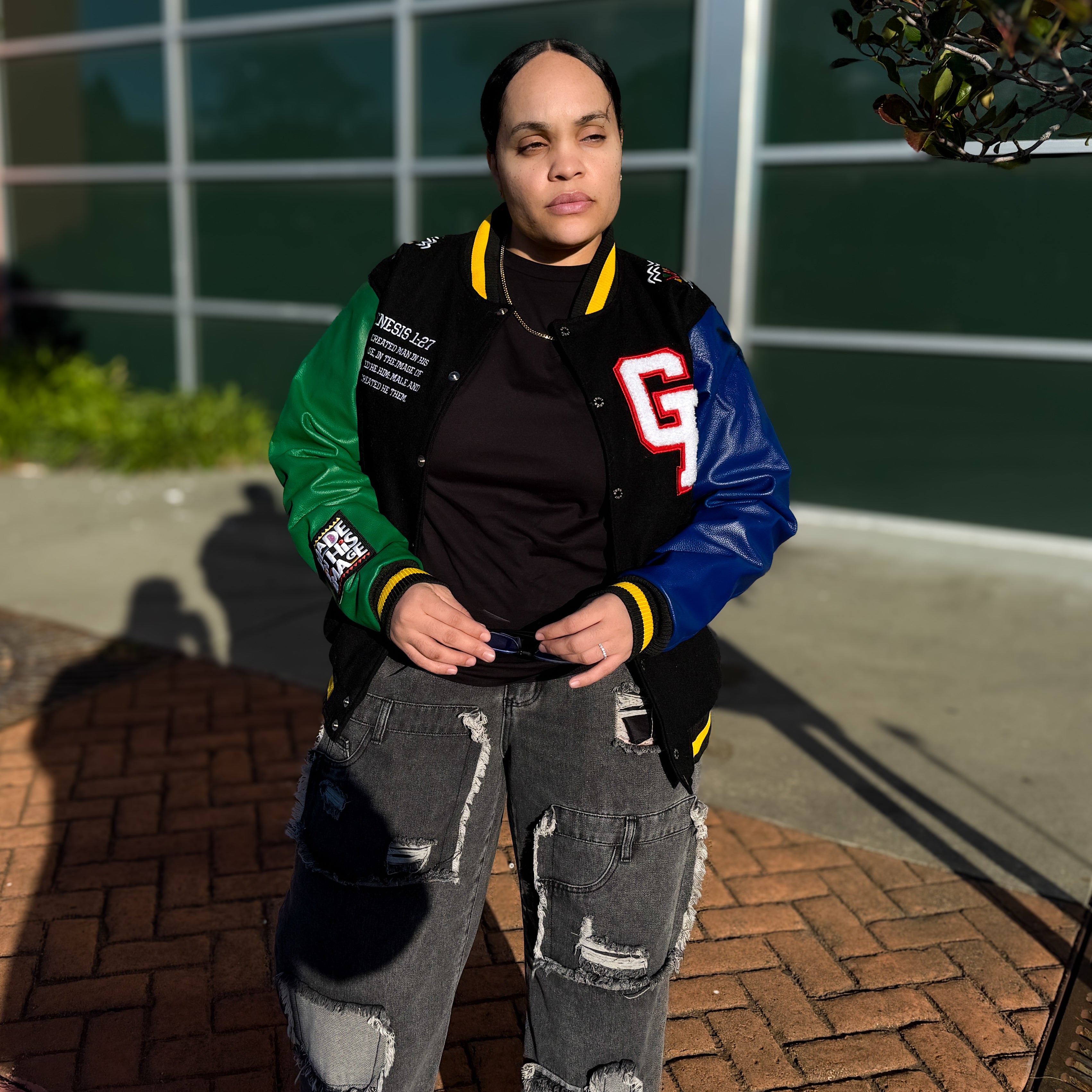 Made In His Image Letterman Jacket