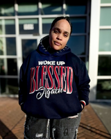 Woke Up Blessed Again Hoodie (Navy)