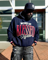 Woke Up Blessed Again Hoodie (Navy)
