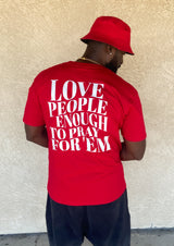 Love People Adult T-Shirt (Red)