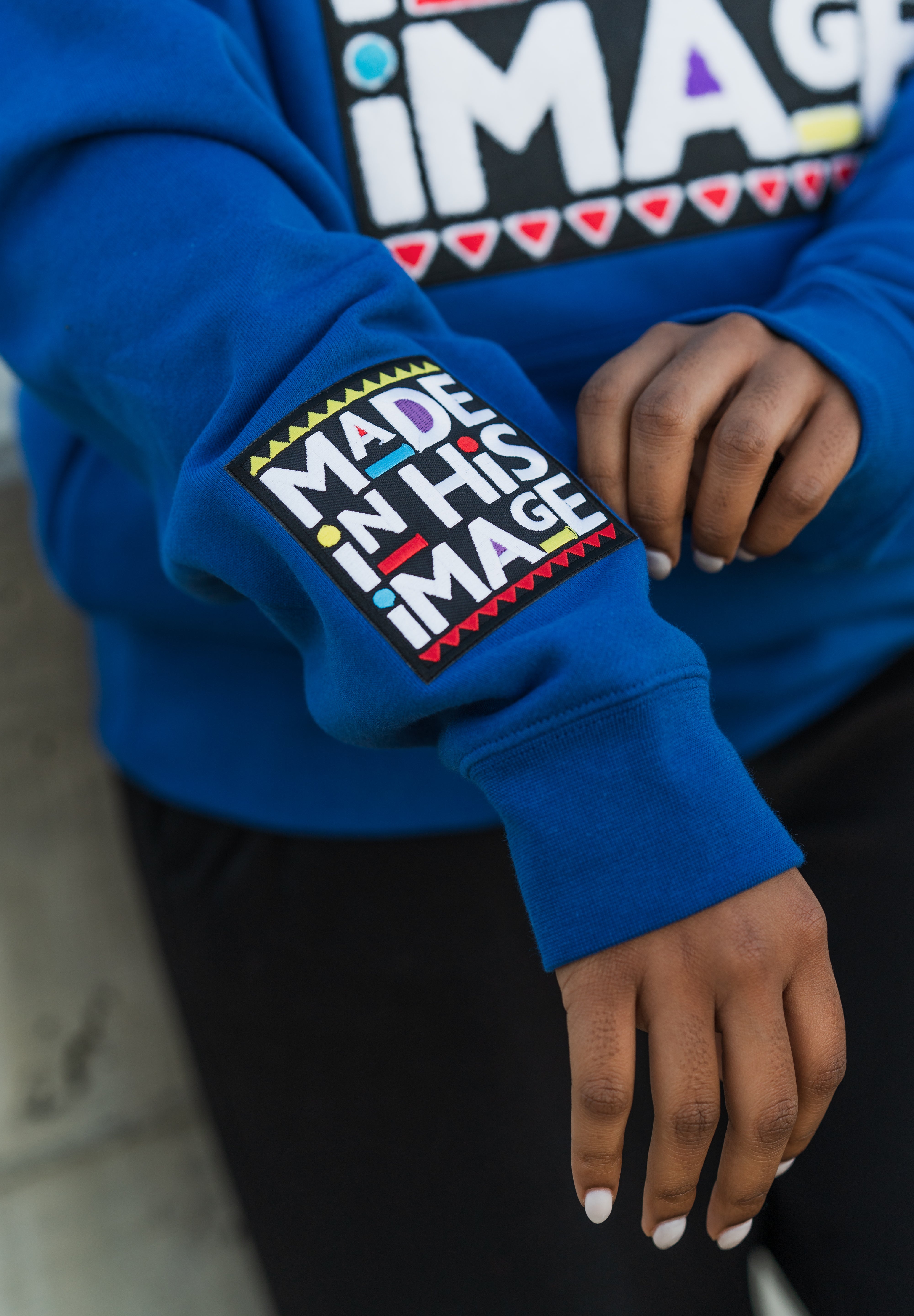 Made In His Image Unisex Hoodie (Blue)