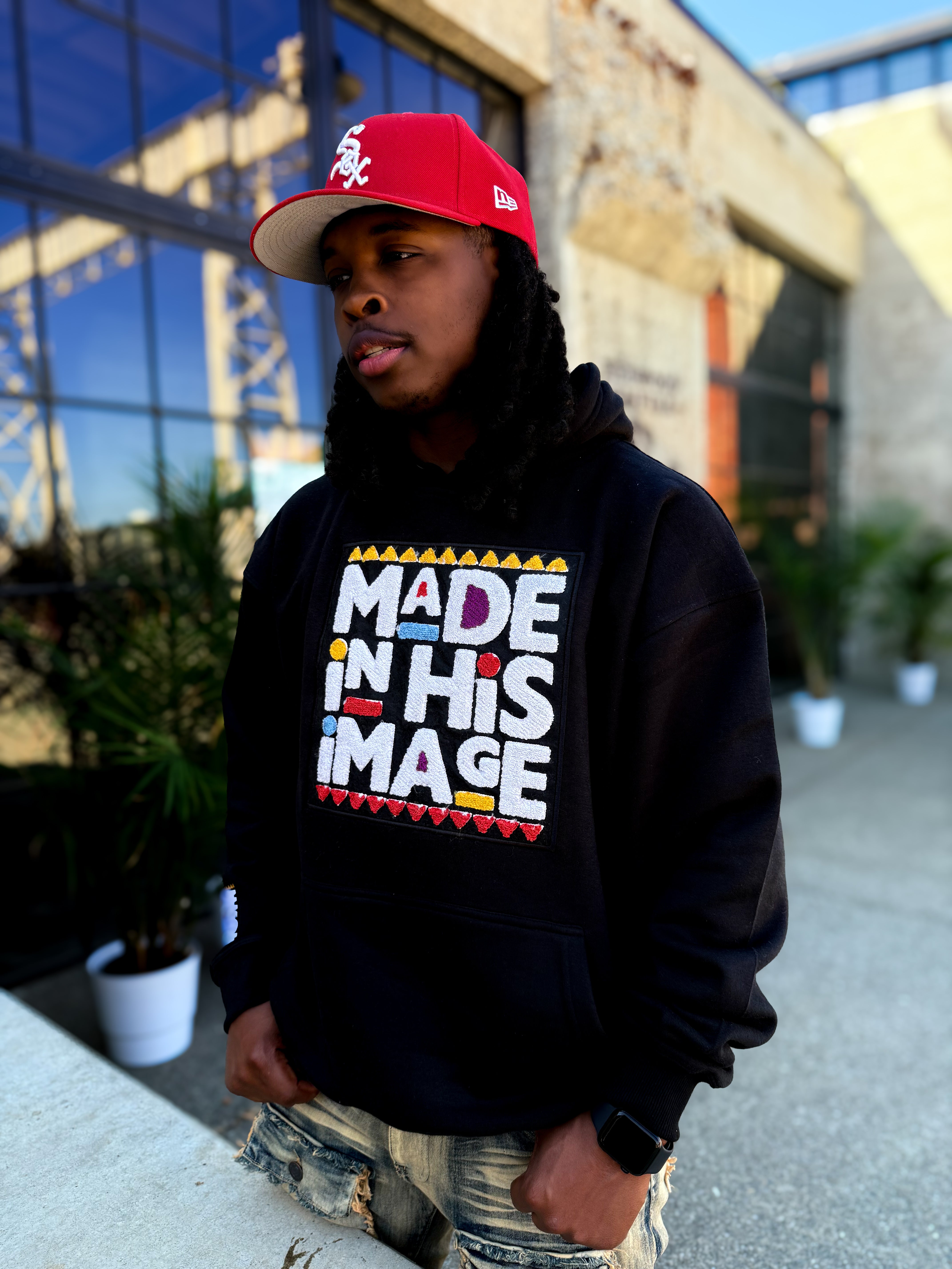 Made In His Image Unisex Hoodie (Black)