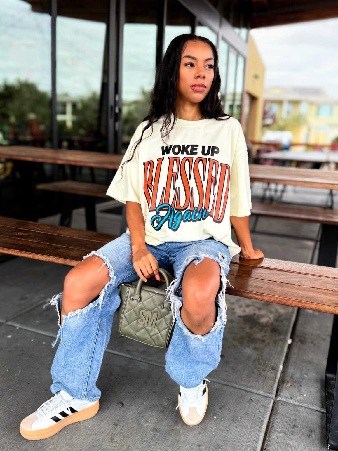 Woke Up Blessed Again Tee