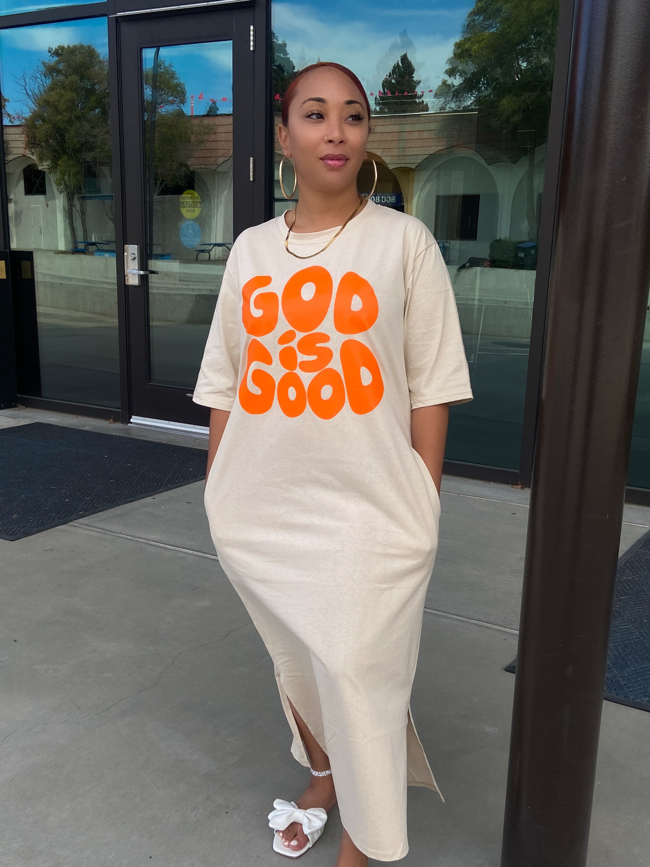 God Is Good T-shirt Dress