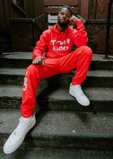 Trust God Midweight Hoodie (Red)