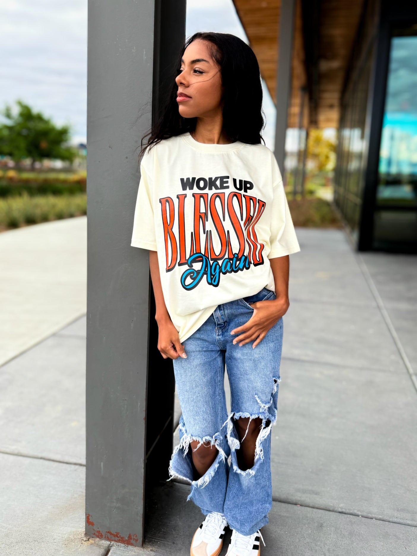 Woke Up Blessed Again Tee