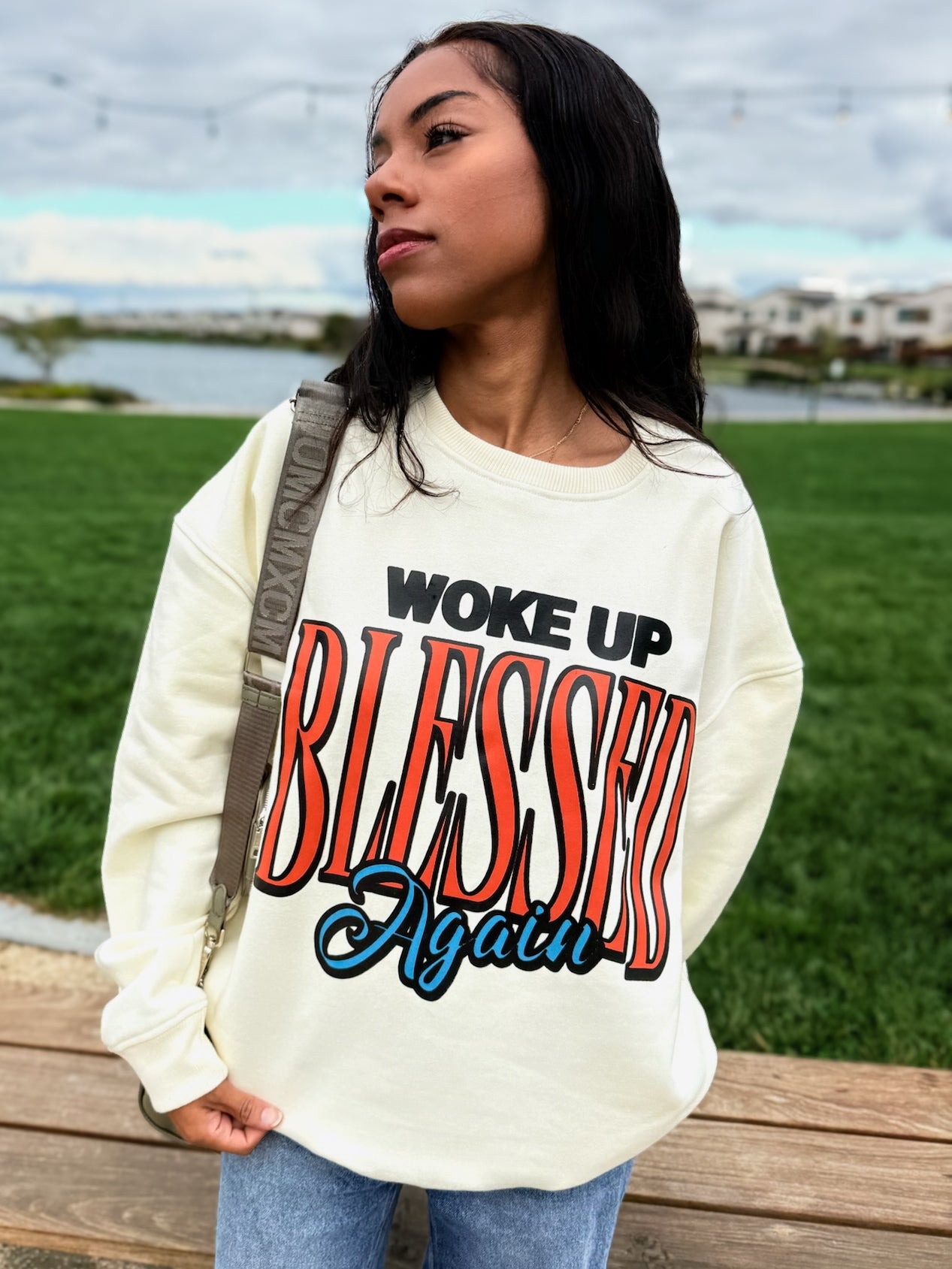 Woke Up Blessed Again Crewneck
