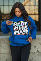 Made In His Image Unisex Hoodie (Blue)