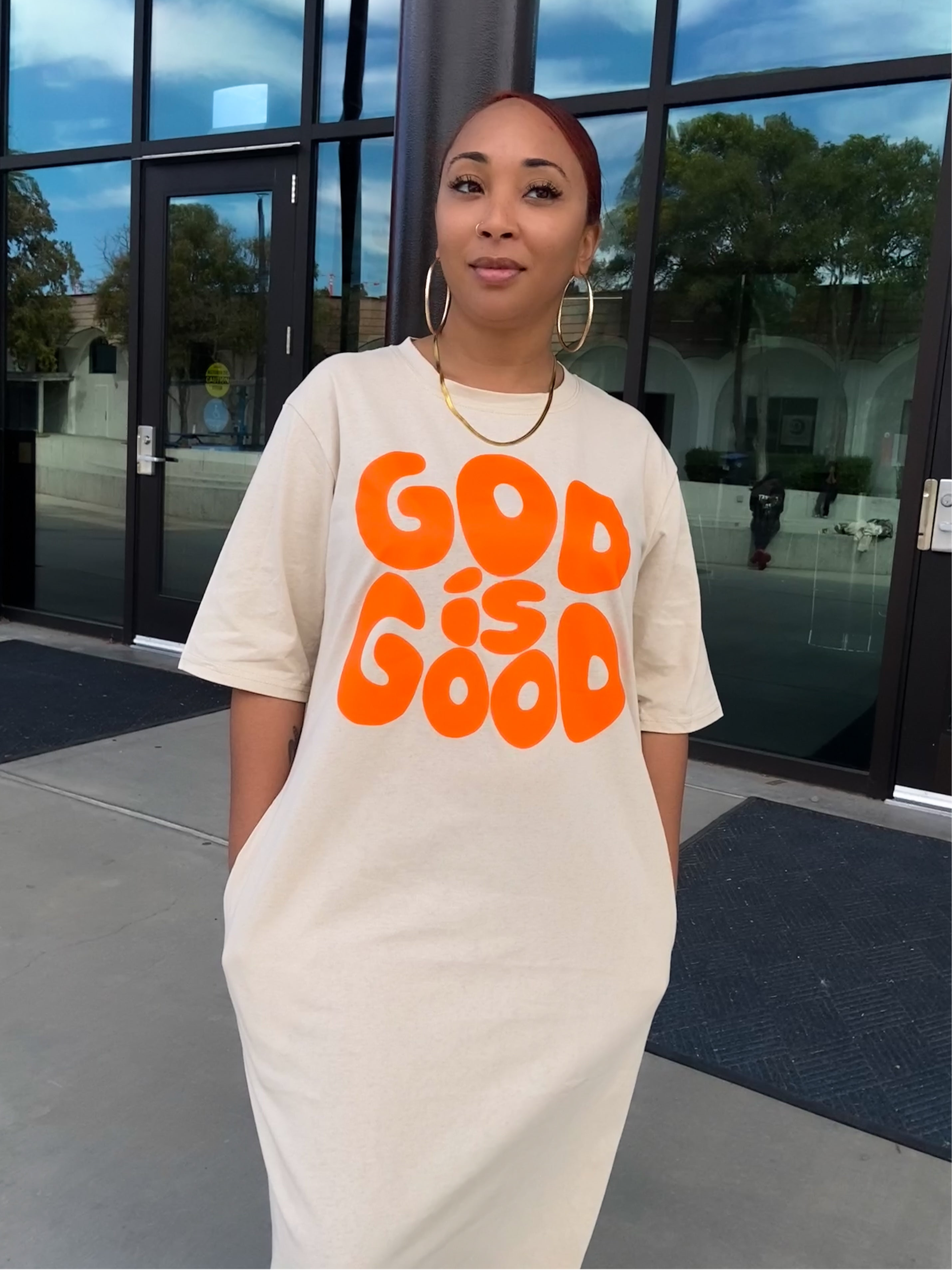 God Is Good T-shirt Dress