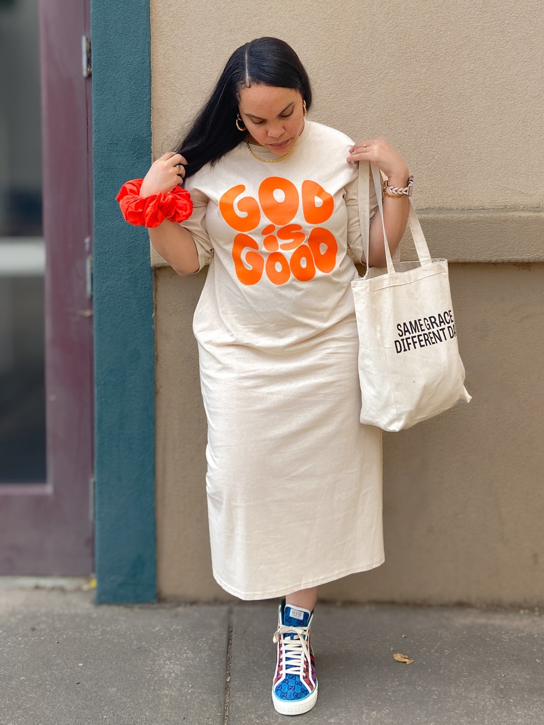 God Is Good T-shirt Dress