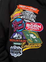 GOOD FRUIT Patchwork Zip-Up Hoodie
