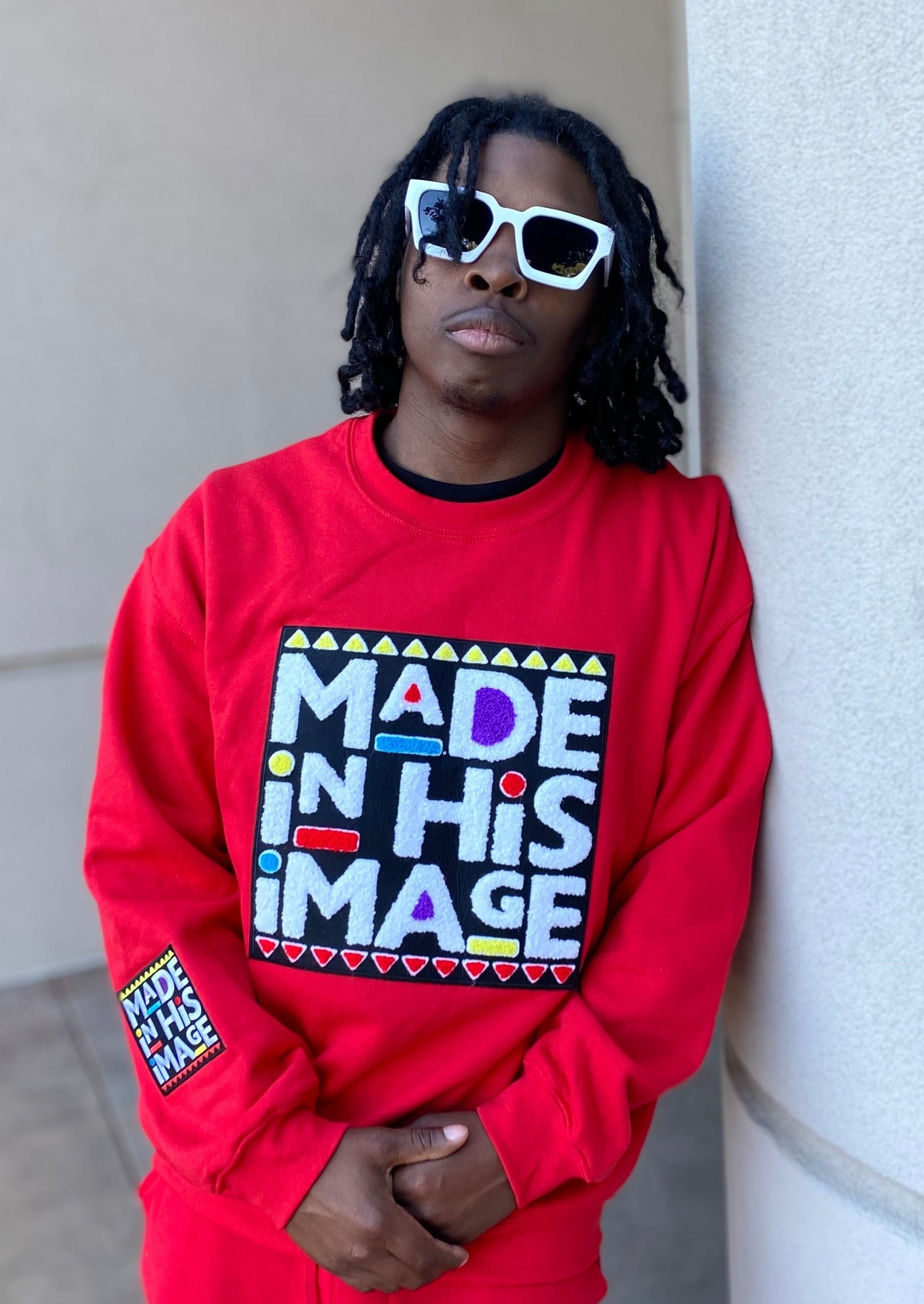 (Red) Made In His Image Crewneck
