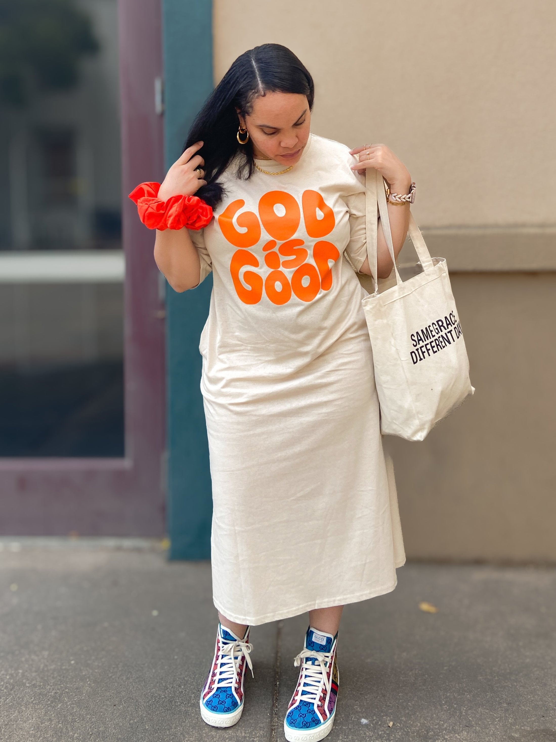 God Is Good T-shirt Dress