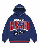 Woke Up Blessed Again Hoodie (Navy)