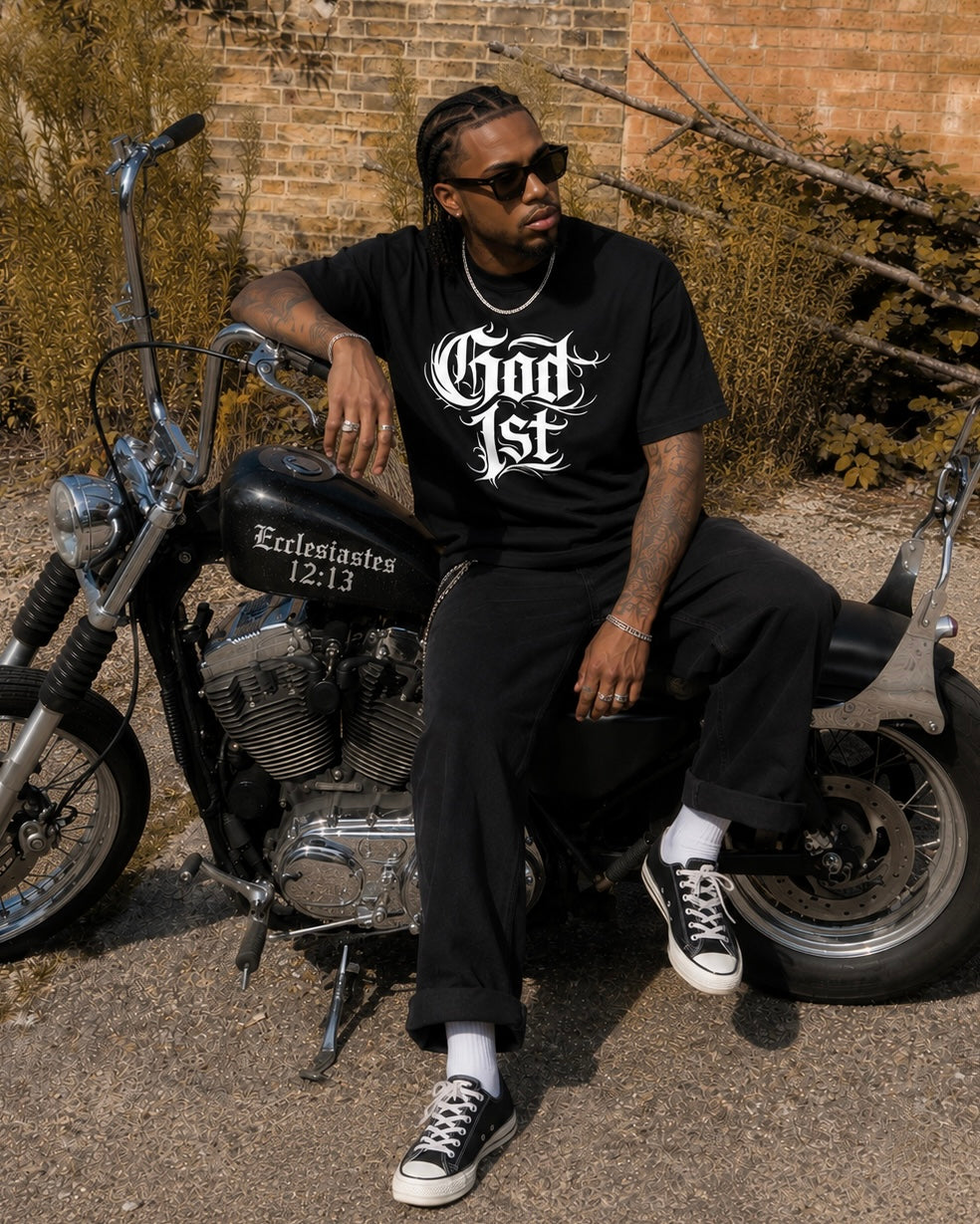 God 1st (Black) Tee