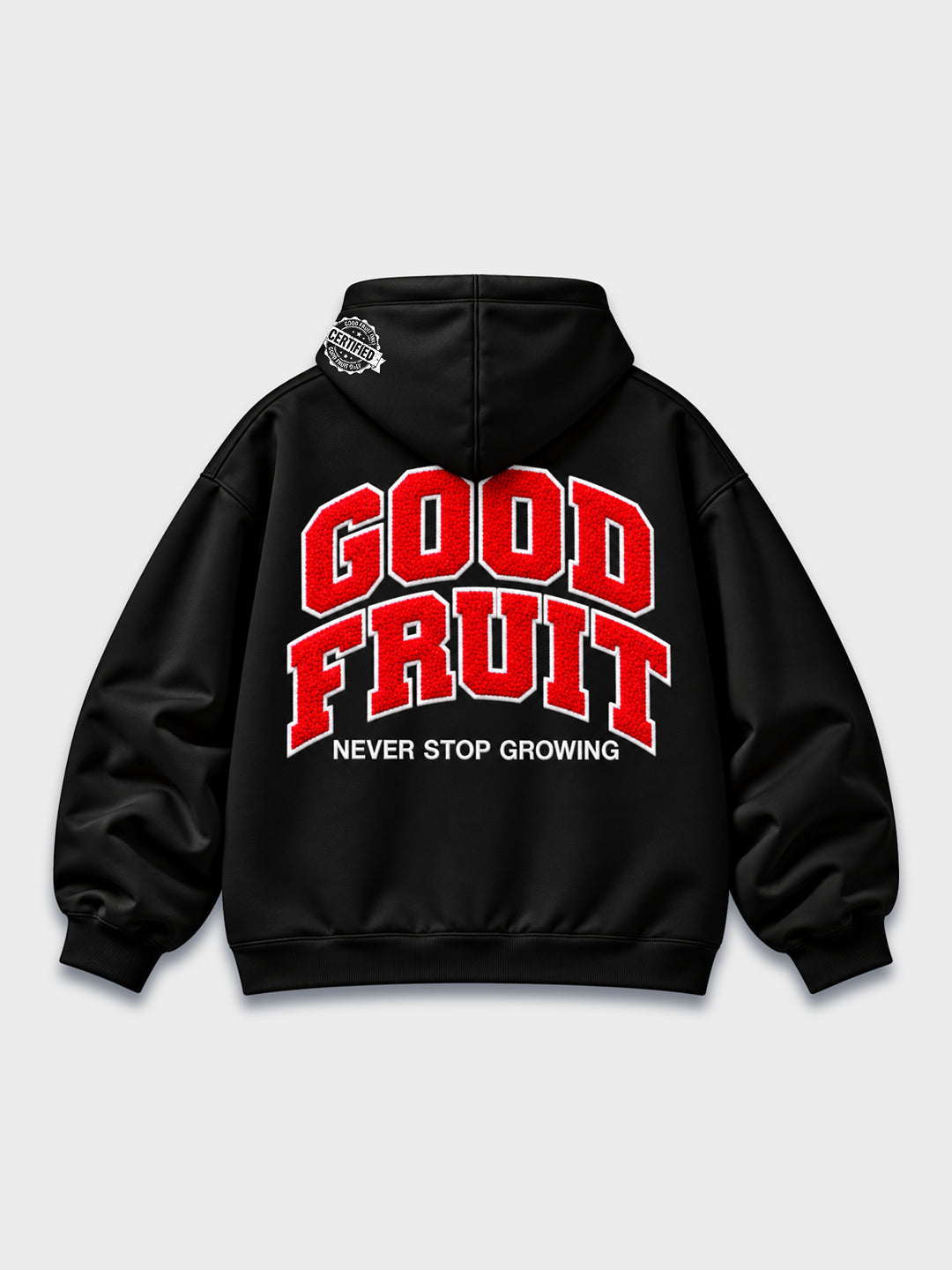 GOOD FRUIT Patchwork Zip-Up Hoodie