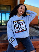 Made In His Image Unisex Hoodie (Gray)