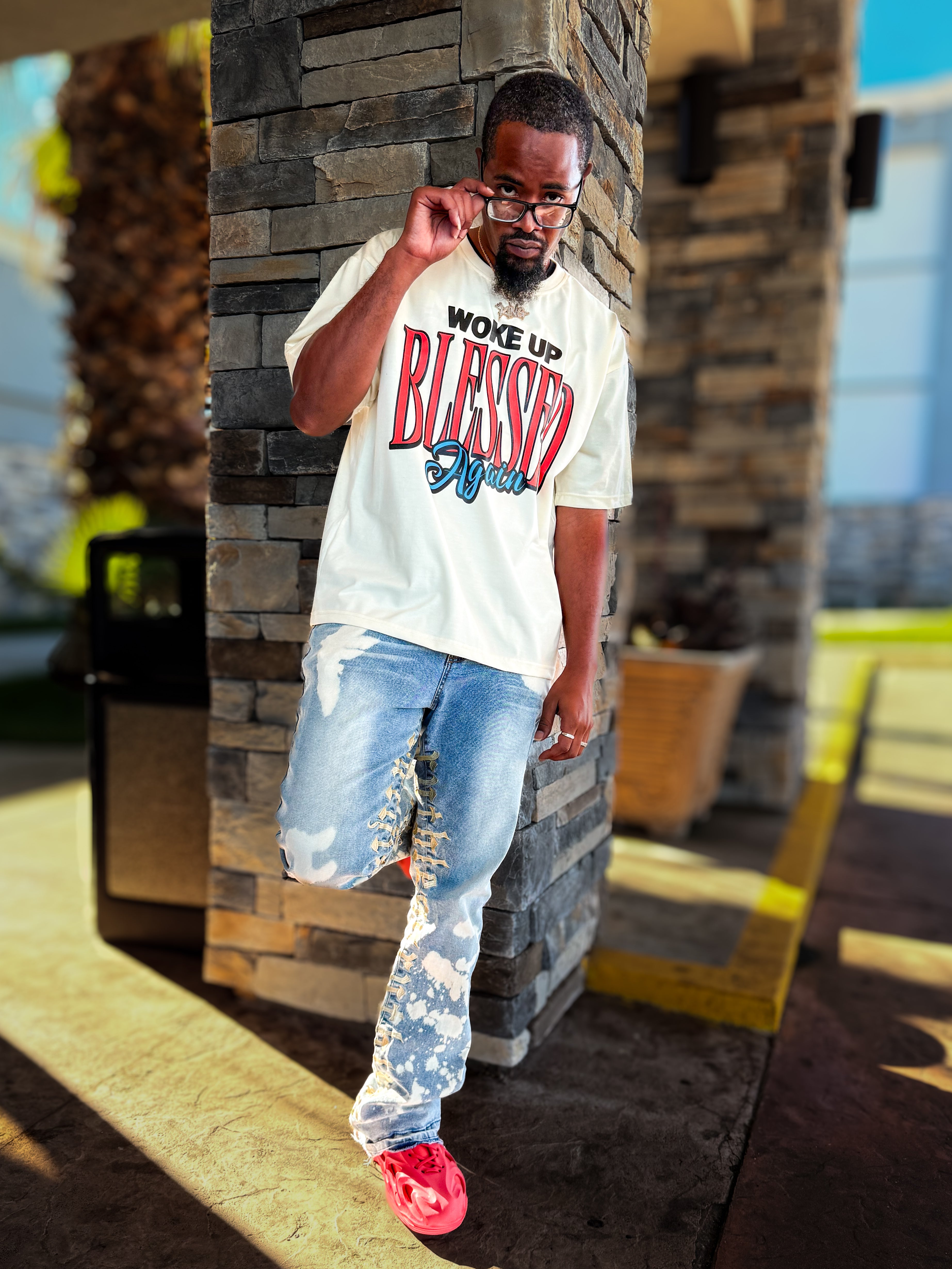 Woke Up Blessed Again Tee