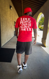 Love People Adult T-Shirt (Red)