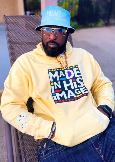 Made In His Image Midweight Hoodie (Yellow)