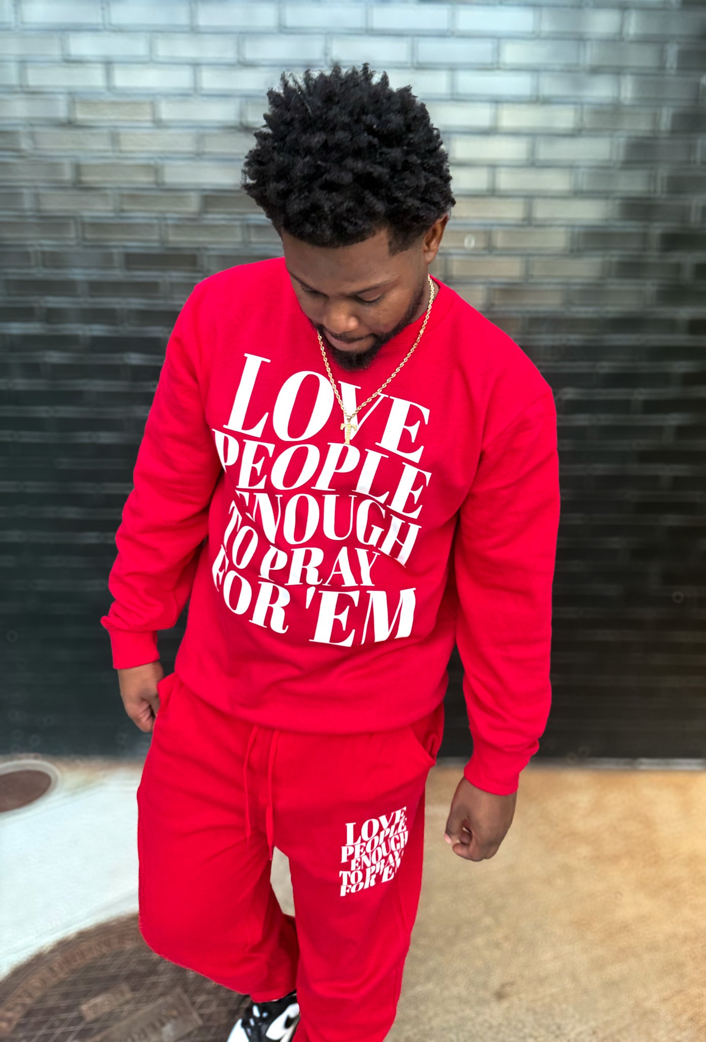 Love People Sweatsuit (Red)