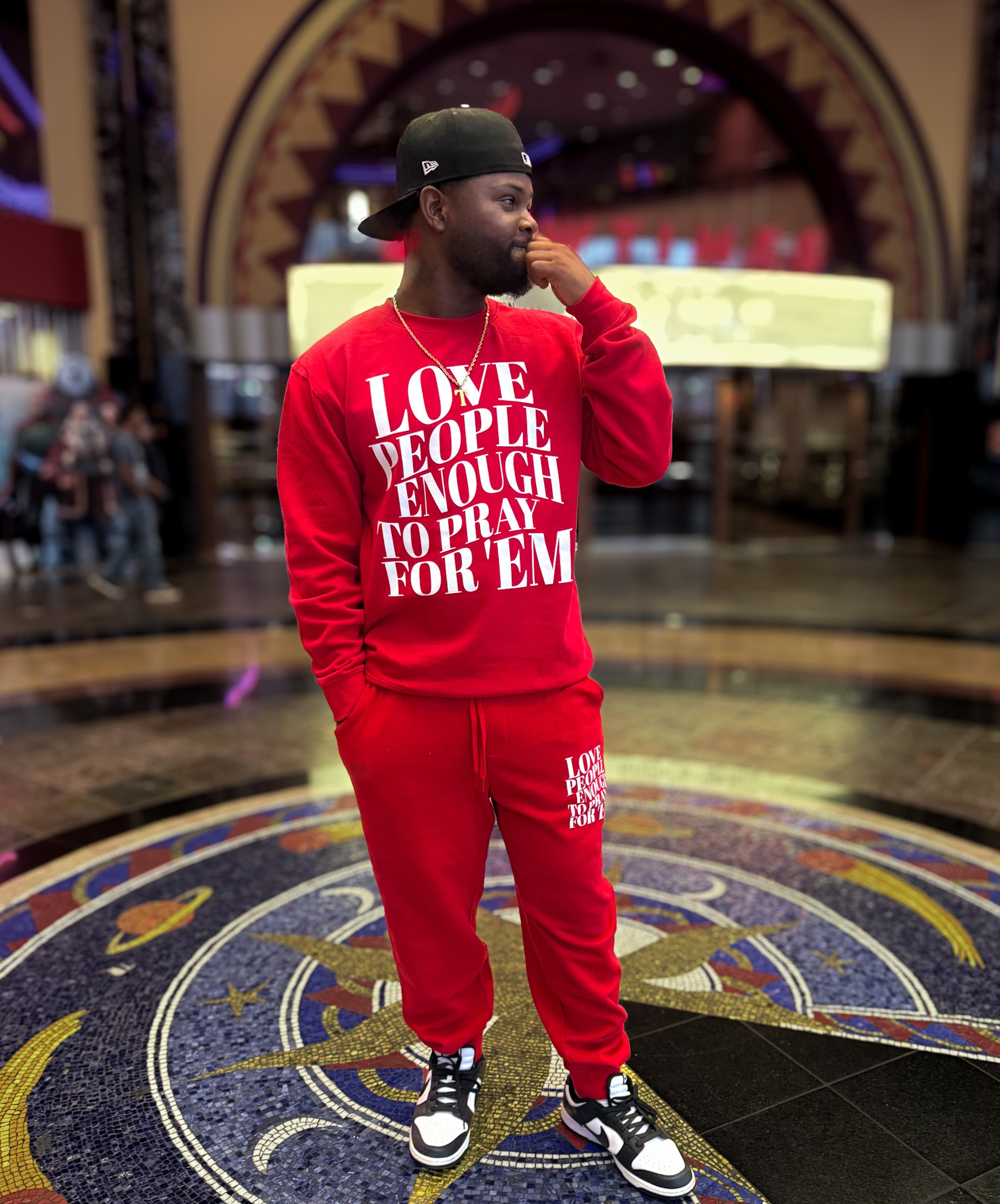 Love People Sweatsuit (Red)