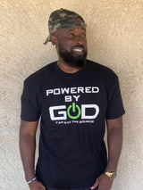 Powered By God Adult T-Shirt