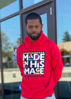 Made In His Image Unisex Hoodie (Red)