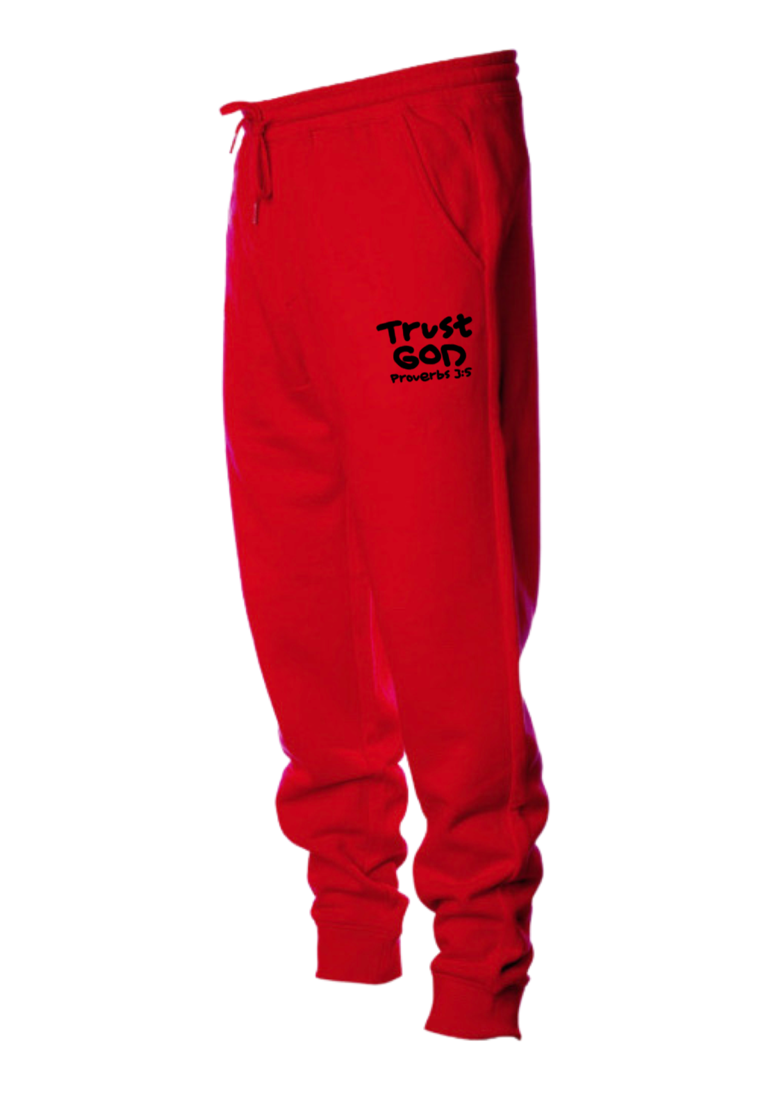 Trust God Unisex Sweatpant (Red)