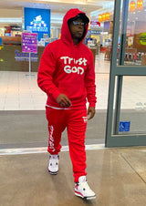 Trust God Unisex Sweatpant (Red)