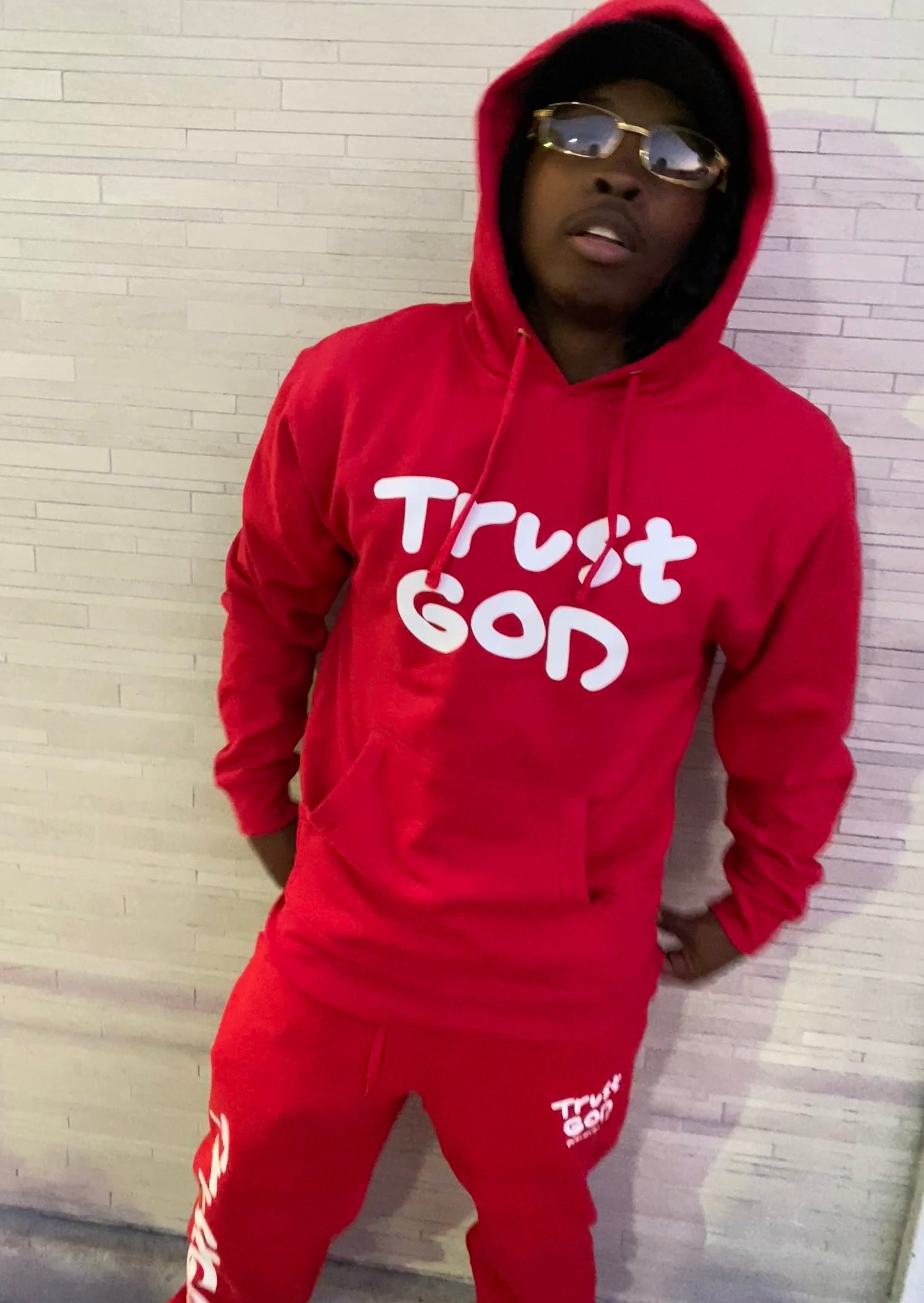 Trust God Unisex Sweatsuit (Red)