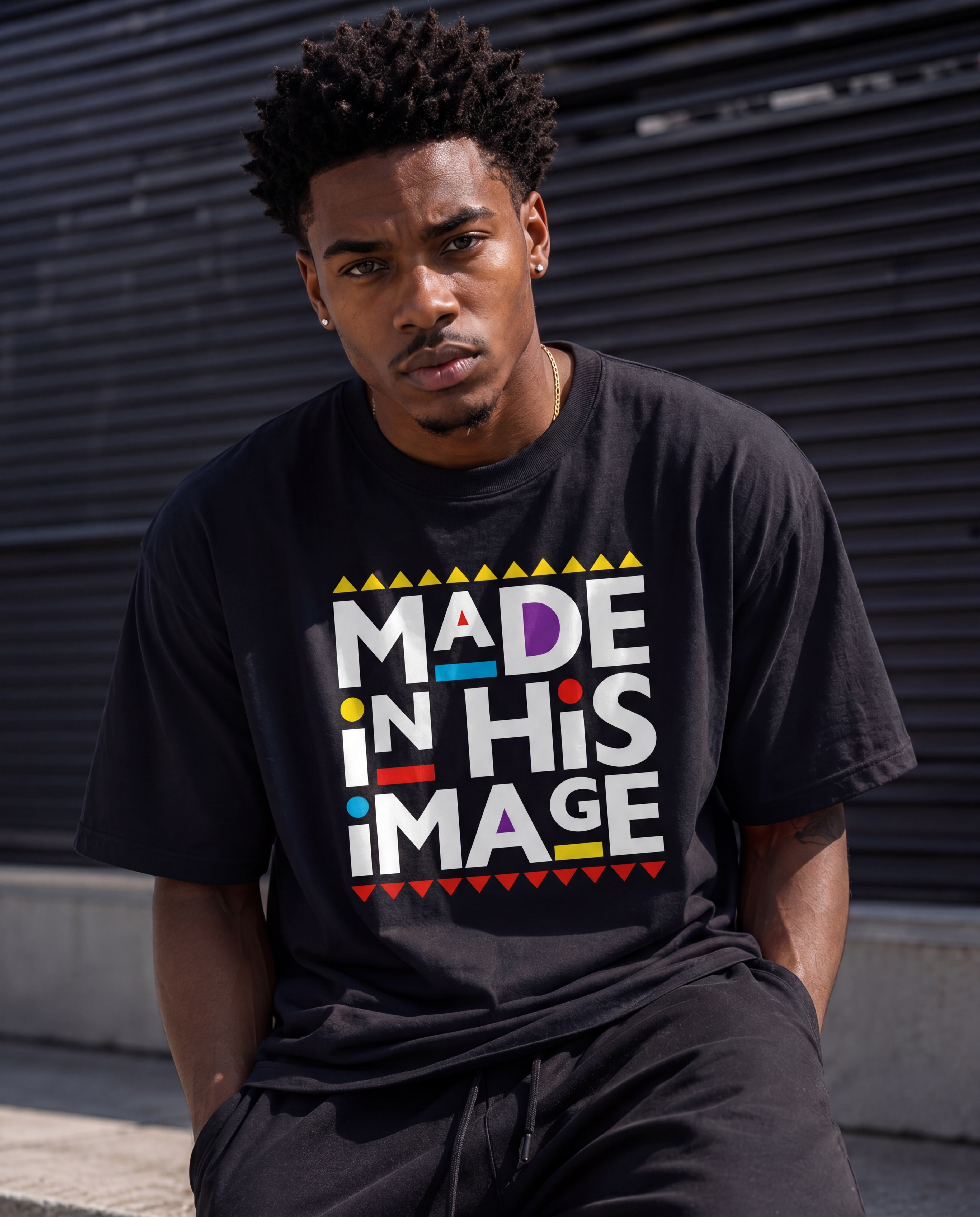 MADE IN HIS IMAGE™ (Black) Tee