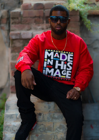 (Red) Made In His Image Crewneck