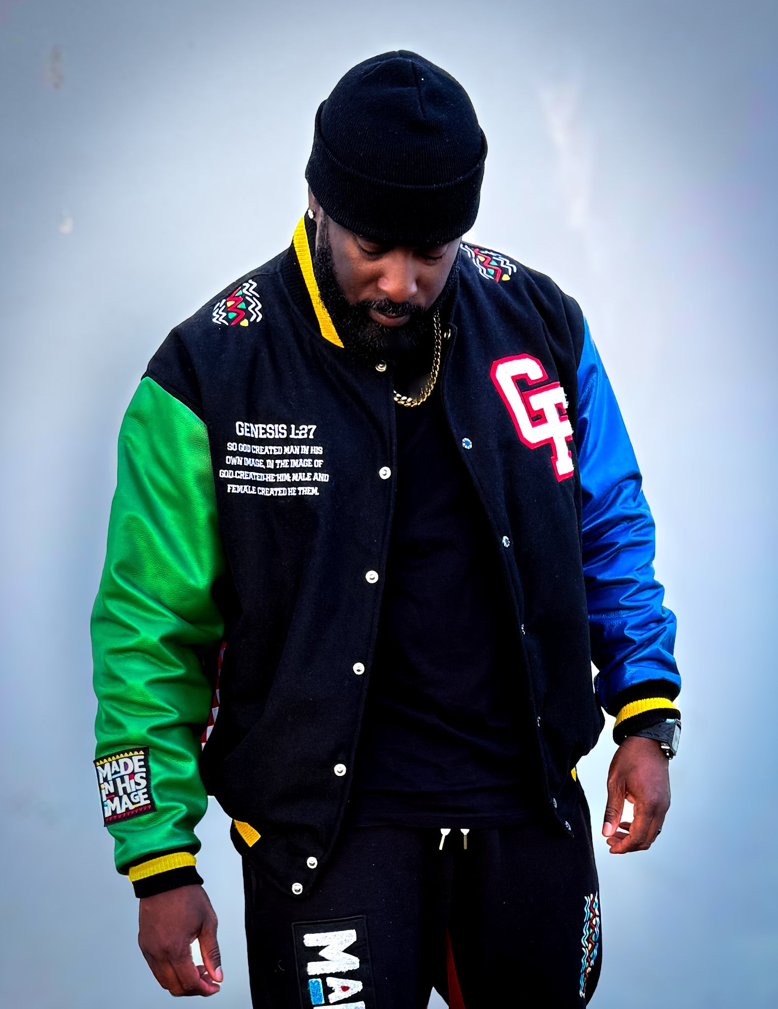 Made In His Image Letterman Jacket | PREORDER