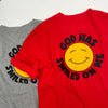 God Has Smiled T-Shirt Dress (Red)