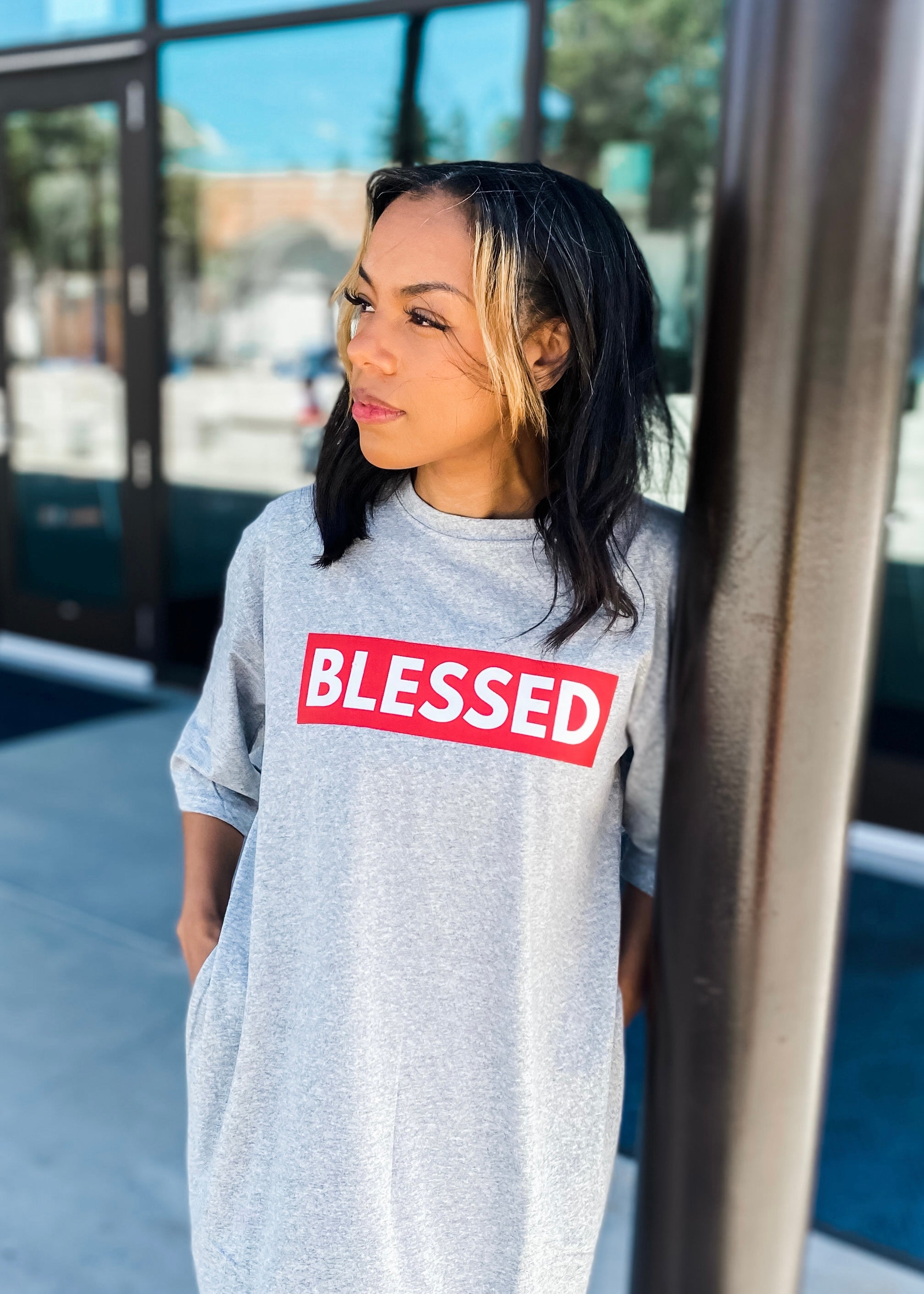 BLESSED T-Shirt Dress